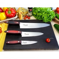 Набор из 3-х кухонных ножей Alexander AUS-8 Satin, Kizlyar Supreme купить в Пензе
